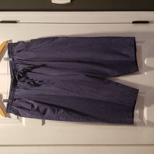 Jeno neuman pxl pull on capri denim color, lightweight tie string waist